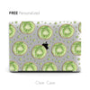 Watercolour Kiwi fruit, Clear Macbook Hard Case