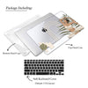 Yoga Self Love, Abstract Plants Illustration, Macbook Clear Case Personalized Name